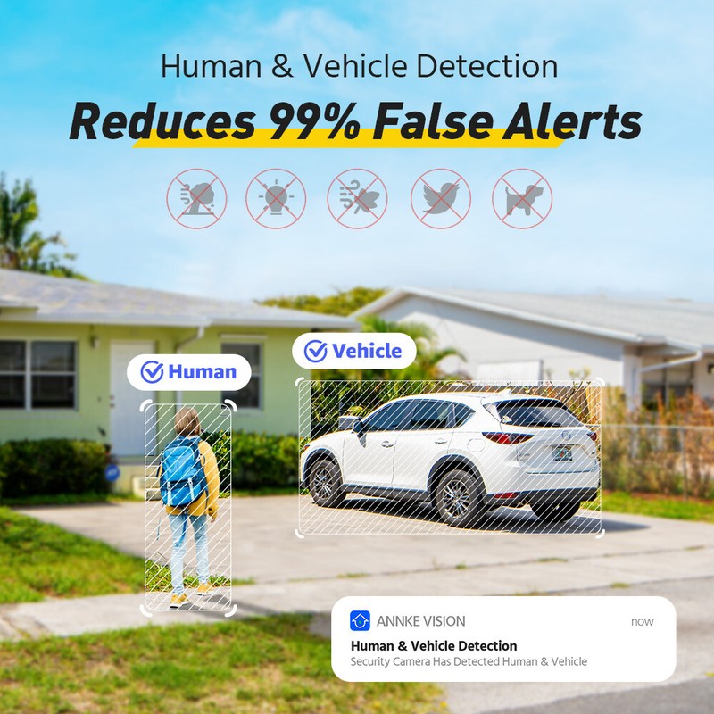 ANNKE 4K POE Security IP Camera Two Way Audio Outdoor AI Color Night Vision IP67 gallery