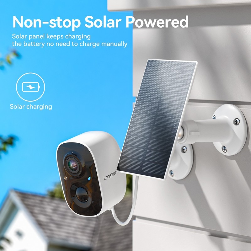 Solar Wireless Outdoor Security WIFI NVR Monitor Camera Home Security Waterproof gallery