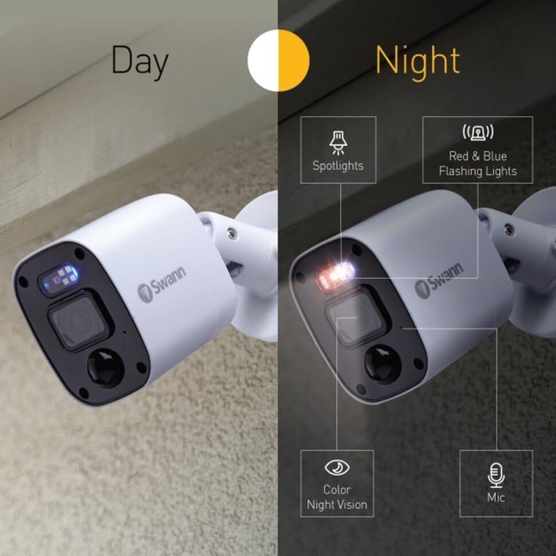 Swann Home DVR Enforcer Security System with 1TB HDD, 8 Channel 4 Cam, 1080P HD gallery