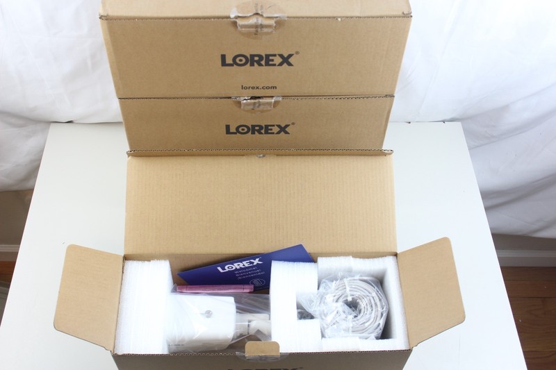 Lot of 4 Lorex LNB9292B 4K Bullet IP Cameras Motorized Varifocal Zoom 30 FPS
