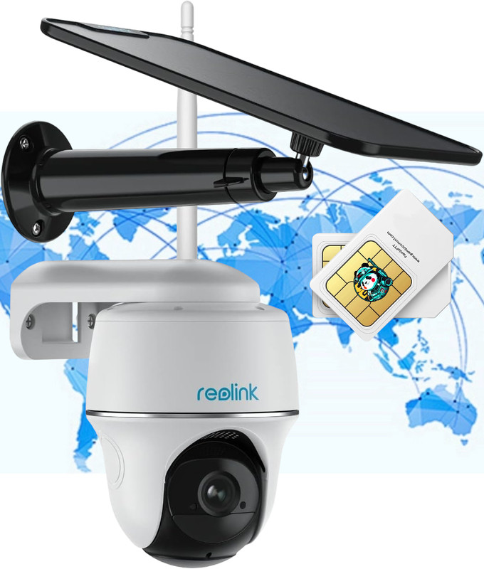 4G LTE DATA SIM CARD fits REOLINK Mobile Security Camera 2Gb p/m annual prepay