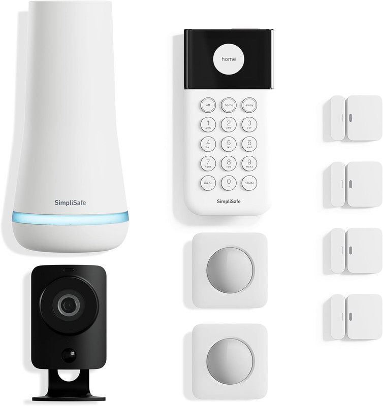 Simplisafe 9 Piece Wireless Home Security System W/Hd Camera - Optional 24/7 Pro gallery