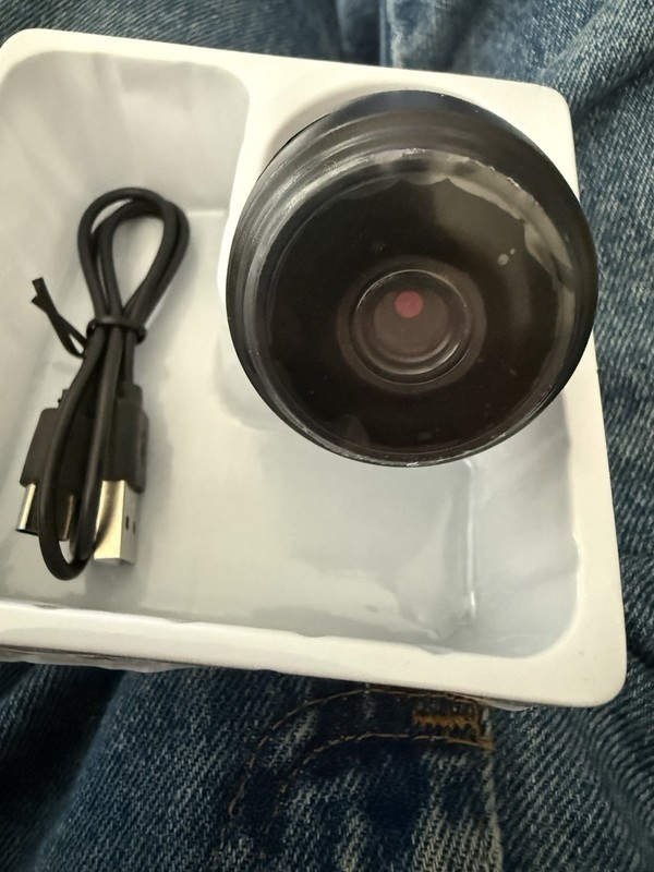 IP Camera Black USB Network Surveillance with USB Cable Included