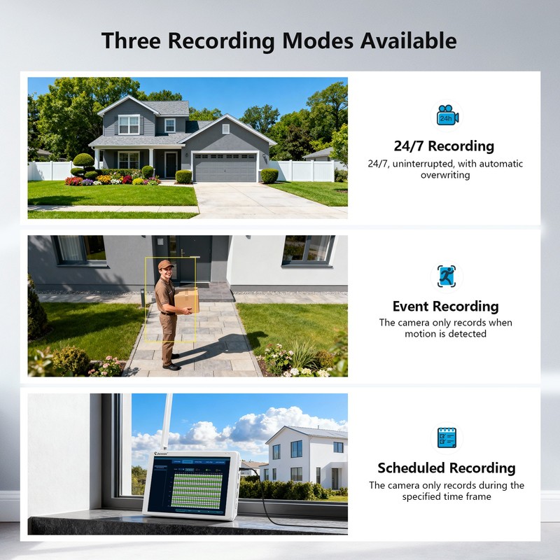 5MP Surveillance Camera System Wireless Security Home Outdoor WiFi 10CH NVR 1TB gallery