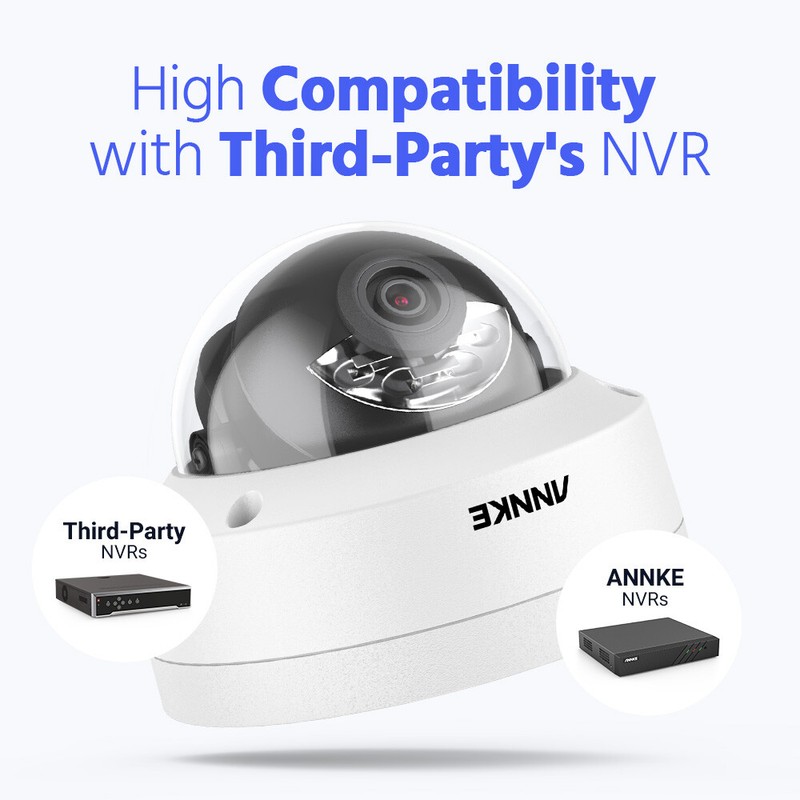 ANNKE 3K POE Dome Security IP Camera AI Color Night Vision Audio Recording IP67 gallery