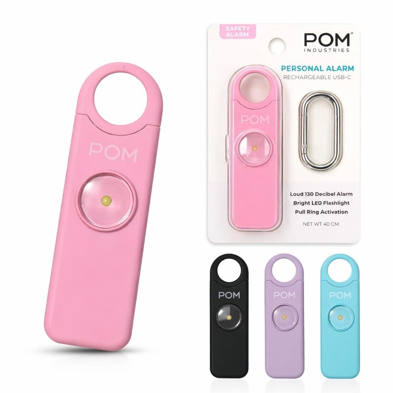 Personal Safety Alarm for Women – 130dB Loud Emergency Siren, USB-C Rechargea...
