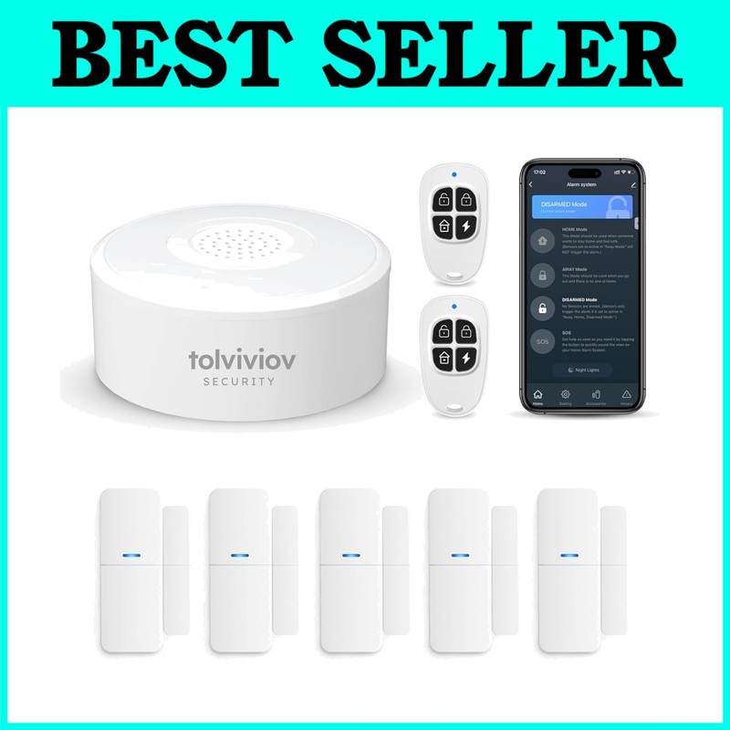 Wireless Smart Home Security – Alexa Compatible Alarm System