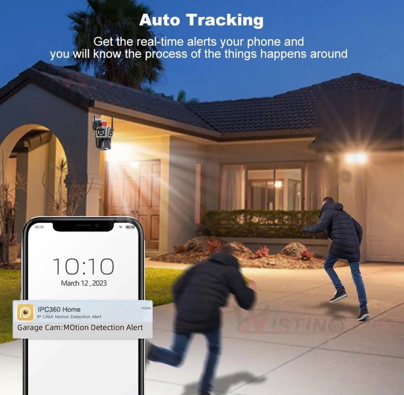 10K UHD 20X Zoom inDoor&Outdoor CCTV Home Security Camera System wireless 5Lens gallery