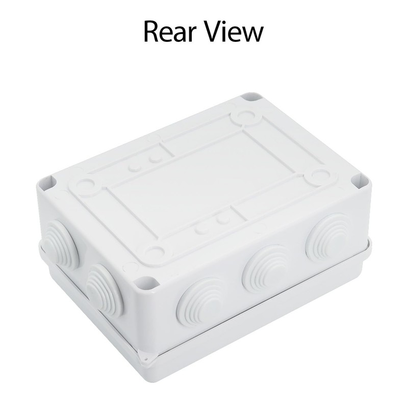 LeMotech ABS Plastic Dustproof Waterproof 5.9" x 4.3" x 2.8" (2pc), White gallery