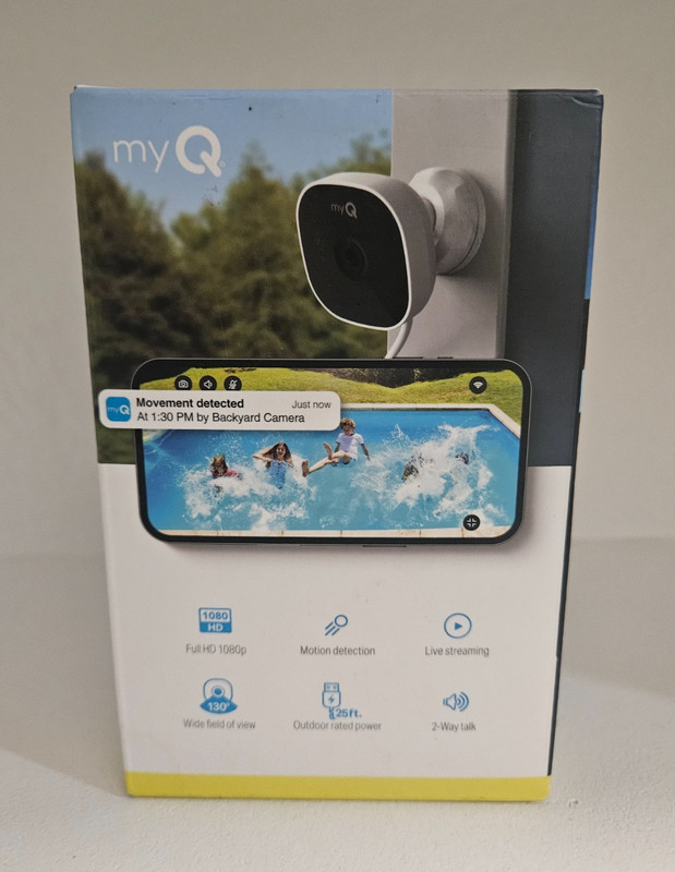 Chamberlain - myQ Smart Outdoor Home Security Camera - White gallery