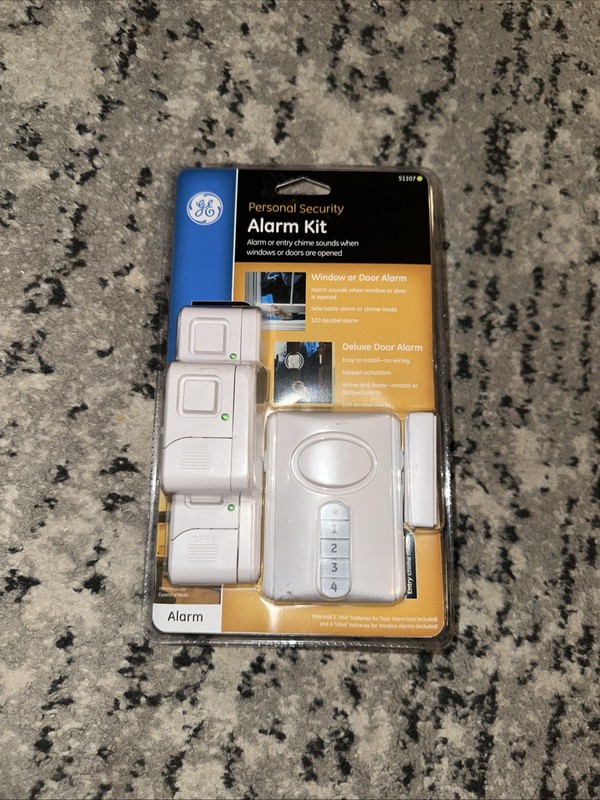 GE Personal Security Alarm Kit #51107 - Window or Door Alarm - New in Package