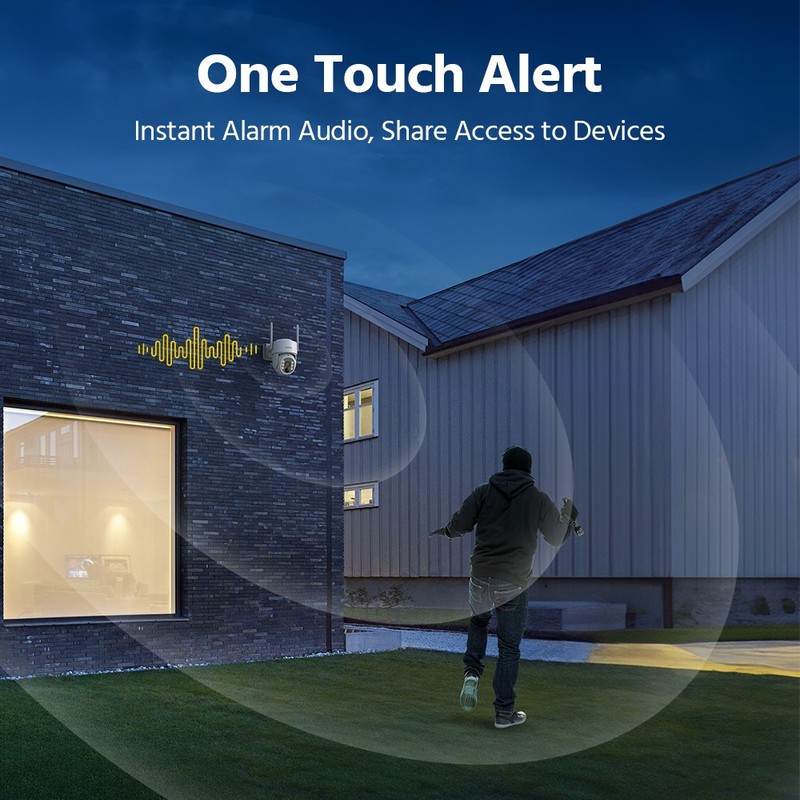 ANNKE 4MP Solar Battery Wireless Security Camera System WiFi 2 Way Audio W/64GB gallery