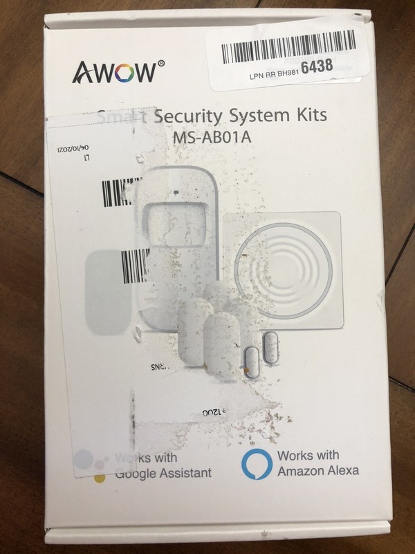 Awow WiFi Alarm System Kits Smart Security System with Google assistant & Alexa