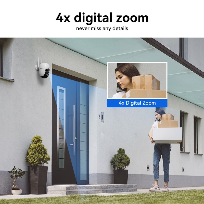 PTZ Security Camera System Outdoor Wireless Audio Wifi Home CCTV 8MP 10CH NVR 2T gallery