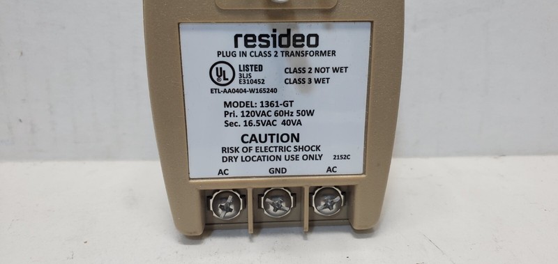 lot 2 Honeywell Resideo 1361-GT 16.5VAC 40VA Plug In Transformer gallery