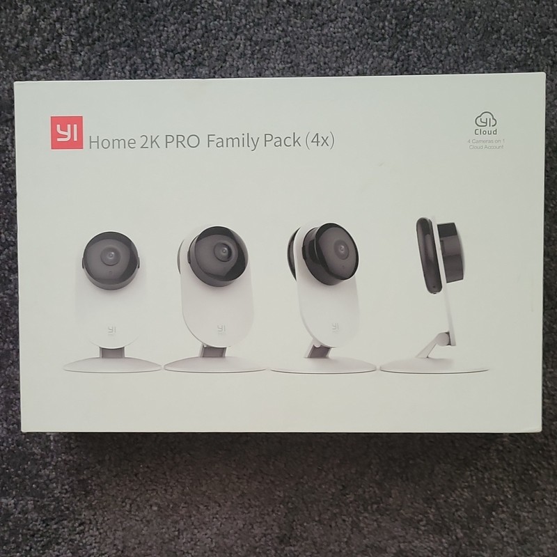 YI Home 2K Pro Indoor Wi‑Fi IP Camera 4-Pack White Night Vision 2304x1296