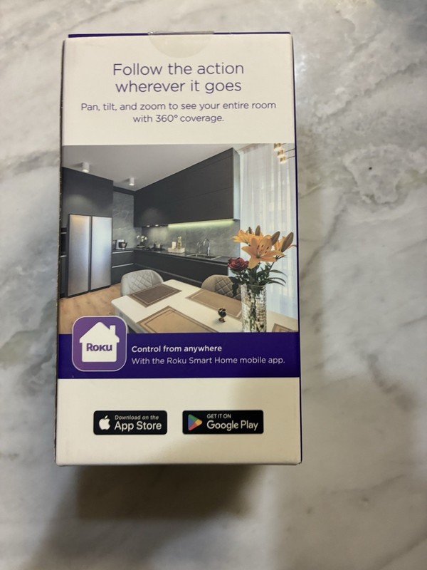 Roku Indoor Camera 360° SE Wired 1080p Pan & Tilt, Motion & Sound Detection gallery
