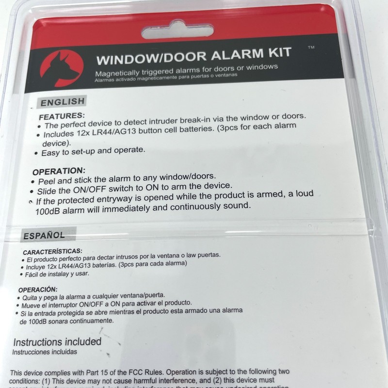 NEW Doberman Security SE-0137 Home Security Window/Door Alarm Kit White, 2 pack gallery