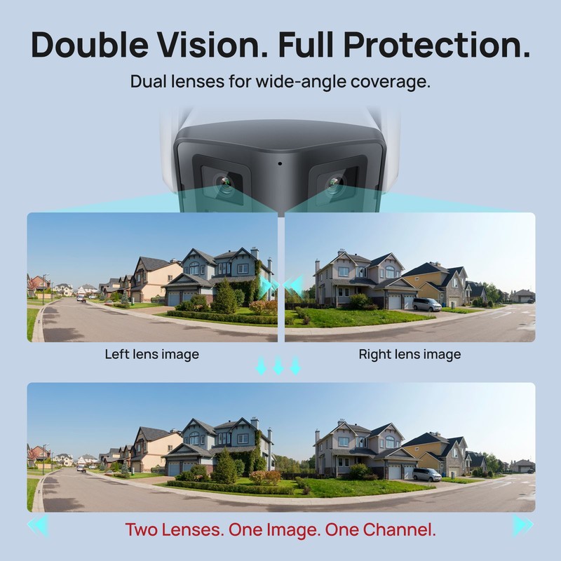 Vikylin 4K 8MP 4MP Panoramic Dual Lens Full Color IR IP Camera POE ONVIF NDAA gallery
