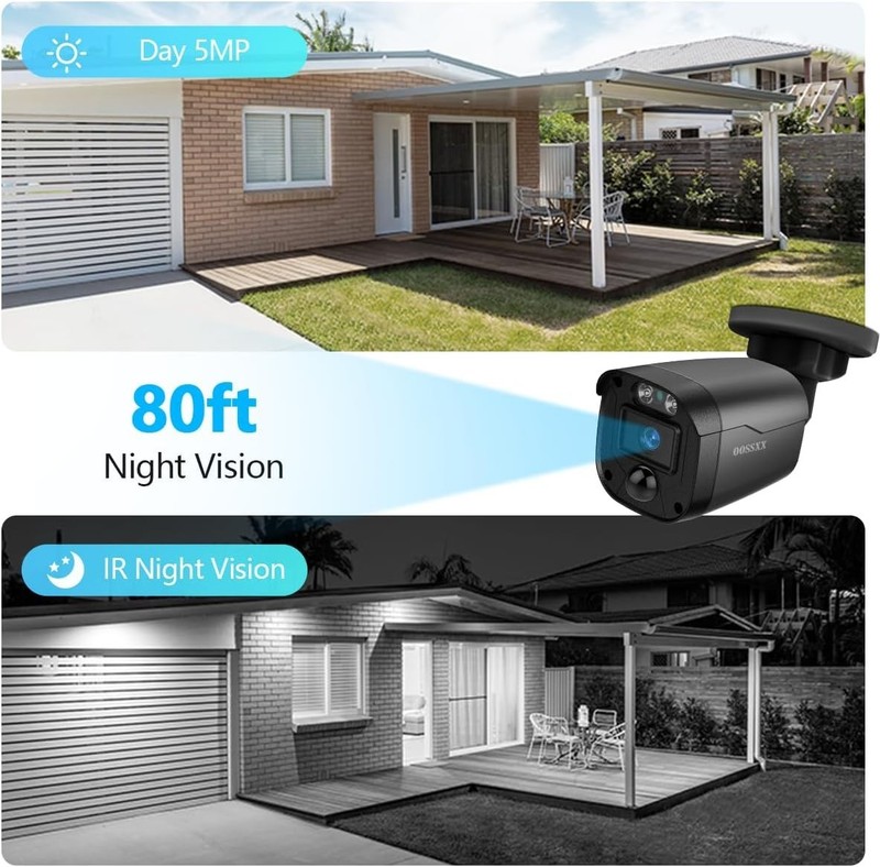 Full HD 5MP Wired Security Surveillance CCTV System: 4x Cameras + 1TB DVR gallery