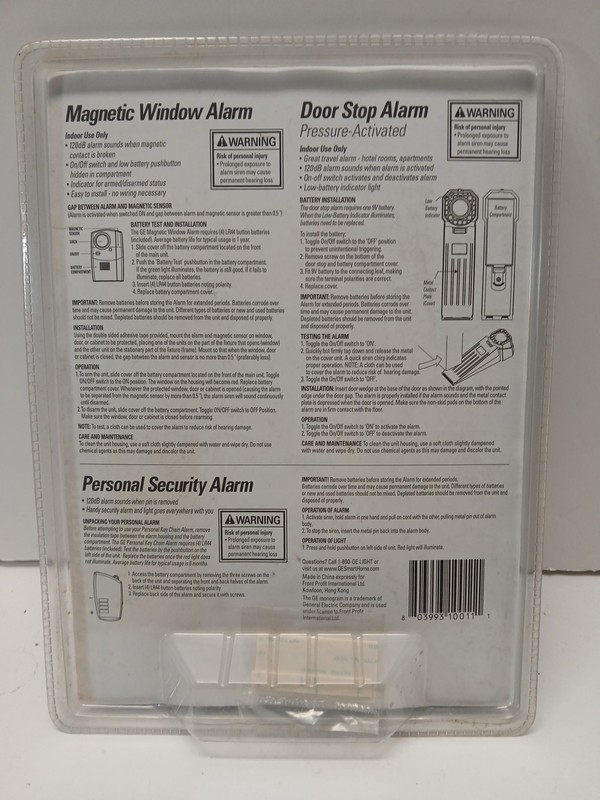 New GE Wireless Security Kit Window or Door Alarm Entry Chime Mode gallery