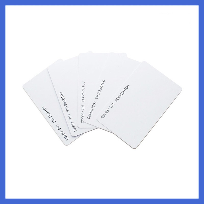 125KHz RFID ID card, proximity ISO card, EM4100 compatible cards, 0.8mm,20 Pcs