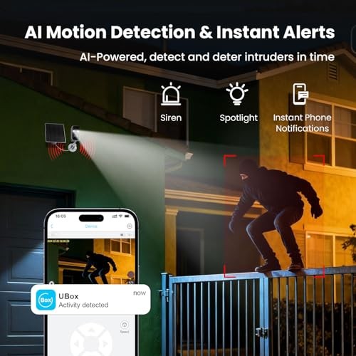 Solar Security Cameras Wireless Outdoor, WiFi Cameras for Home Security, gallery