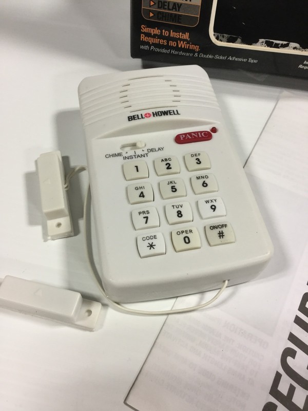 Vintage Bell Howell Secure Pro Keypad 110 Alarm System Panic Button Loud 7788