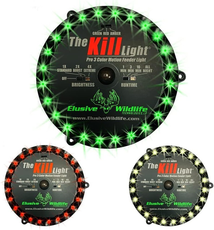 Elusive Wildlife Kill Light 3 Color Feeder – Best Hunting Green, Red