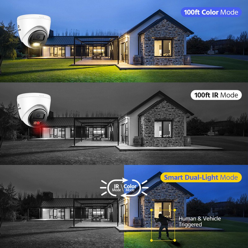 ANNKE 3K 5MP PoE Security IP Camera Two Way Audio Outdoor AI Color Night Vision gallery