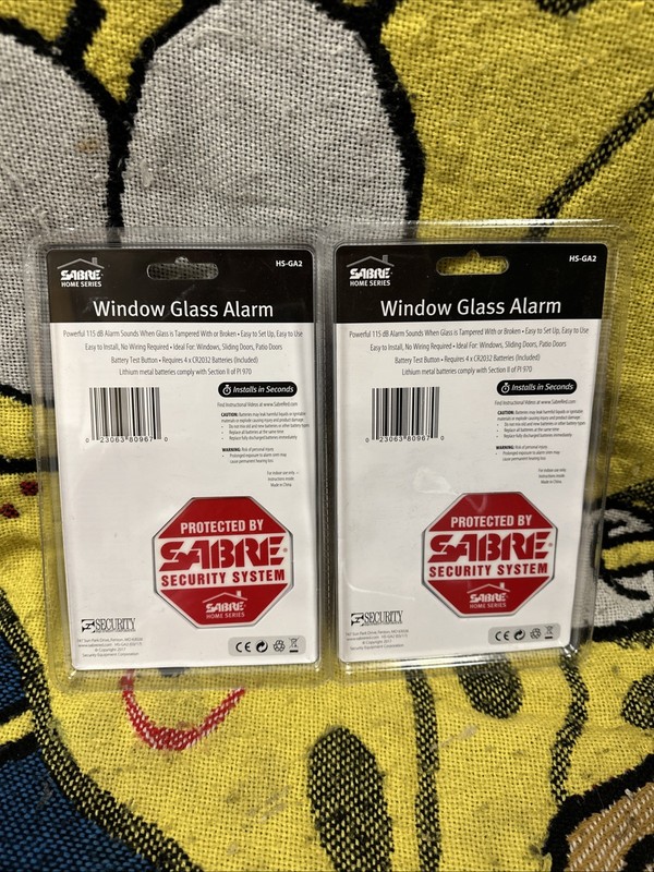 SABRE Glass Alarm Standalone Alarms - 2 Pack. Lot Of 2 For Total Of 4 Sensors gallery