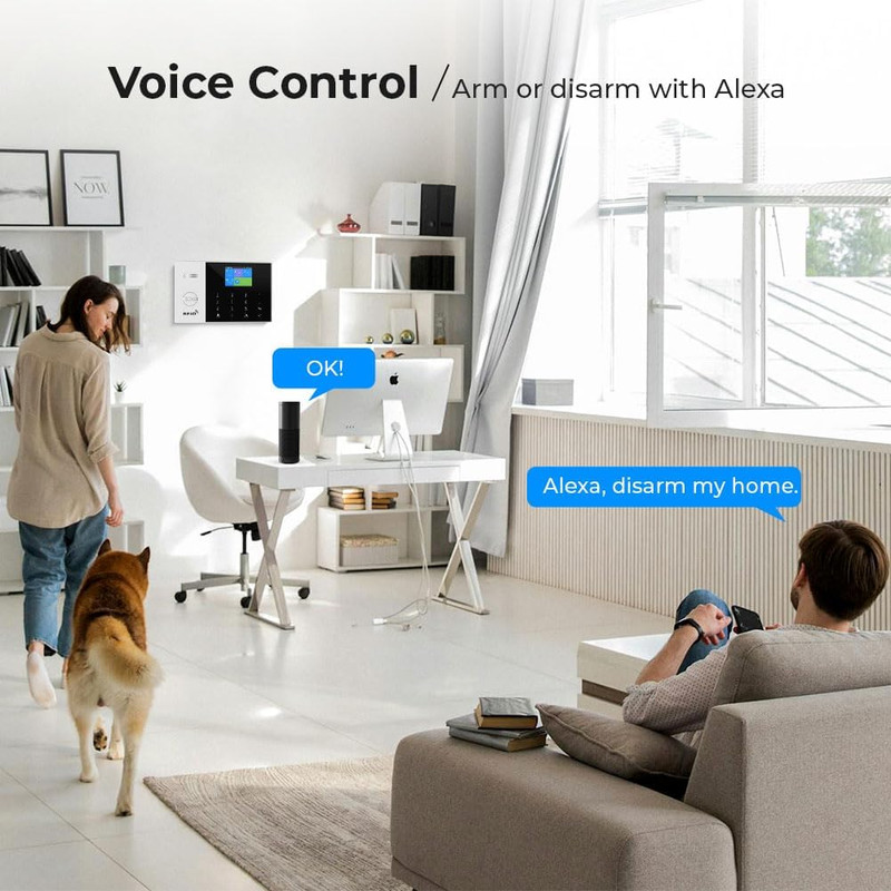 Wireless Home Alarm System 12-Piece Kit, Wifi/4G Alarm System for Home Security gallery