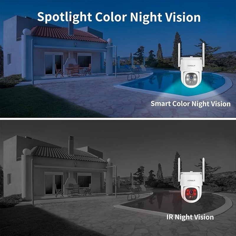 (YBL) Solar Wireless Security Camera System 2.5K PTZ 2 Cameras 10” Monitor NVR gallery