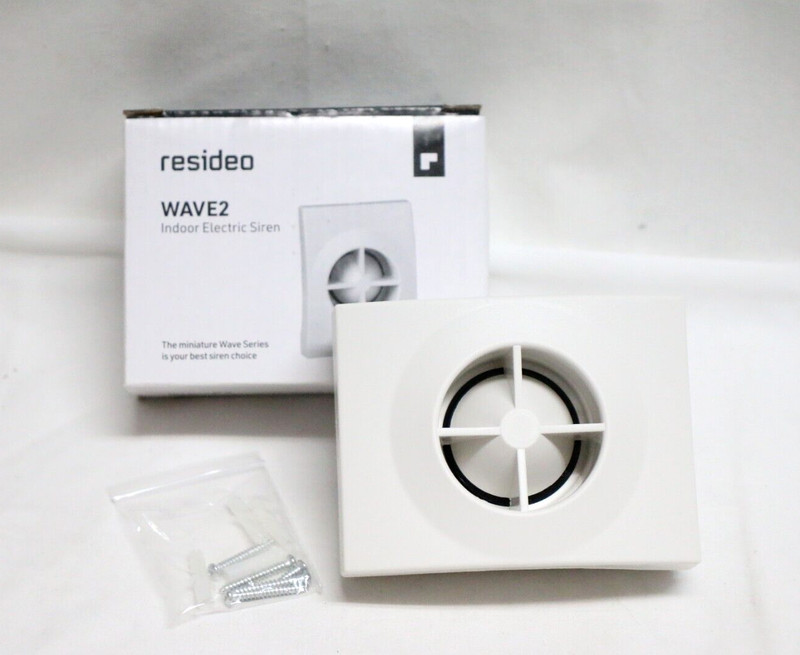 Resideo WAVE2 Indoor Mountable Electronic Siren White 500mA Max. 12 VDC