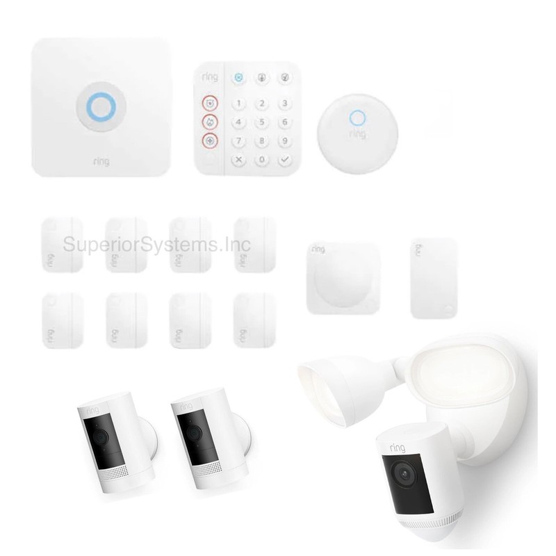 Ring Alarm Security System 2nd Gen Home Wireless Floodlight Pro Stick Up Cam Kit