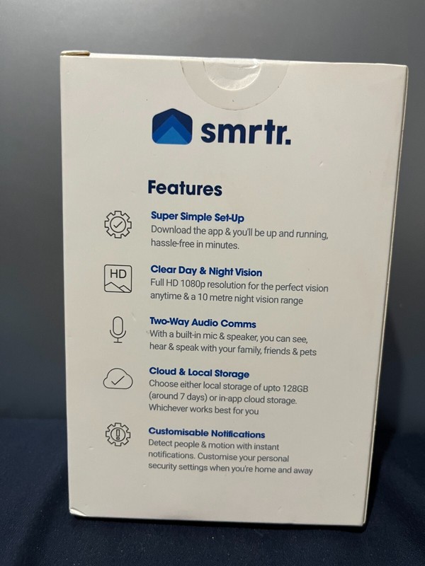 Brand New - smrtr. Smart Security Camera - WiFi gallery