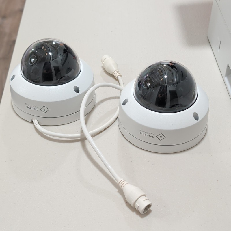 Rhombus Systems R120-128GB Dome IP Network Cameras White 2 Pack gallery
