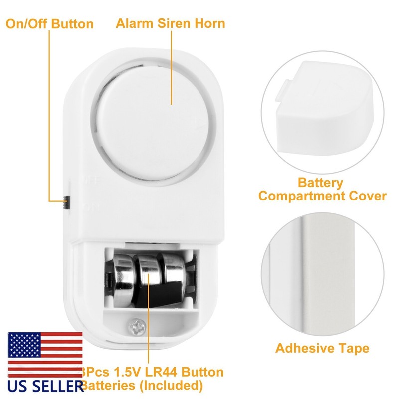 4pcs Wireless Home Window Door Burglar Security Alarm System Magnetic Sensor gallery