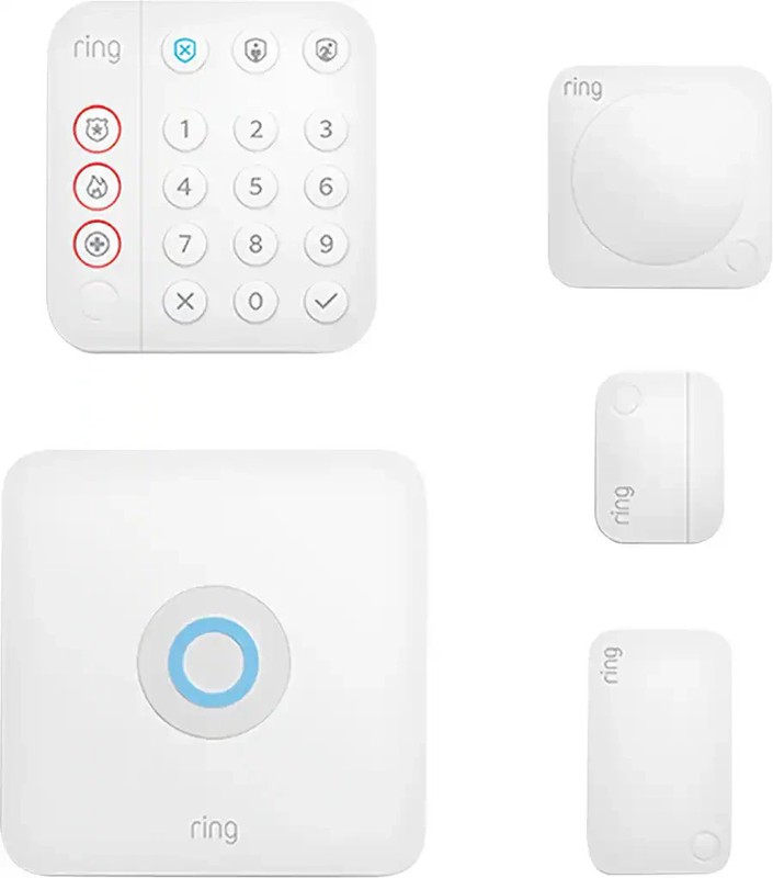 Ring Alarm 5-Piece Home Security Kit White