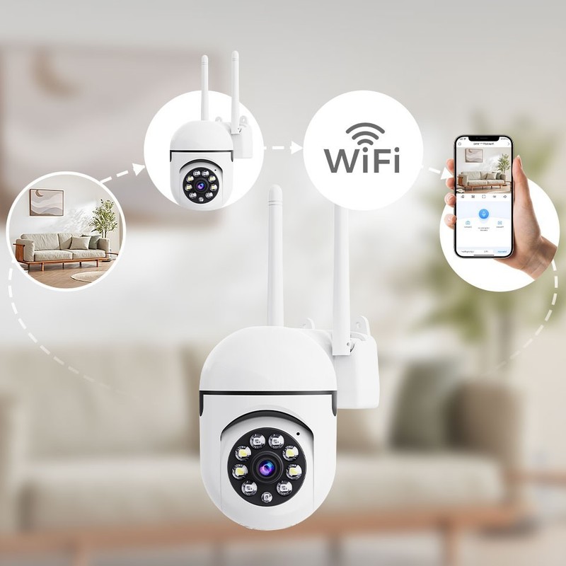 4-Pack Wireless WiFi Security Camera System 1080P Smart Home Pan/Tilt Audio 2.4G gallery