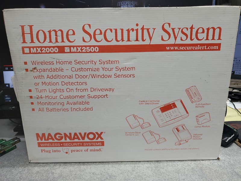 Magnavox MX2500 Home Security System Wireless Expandable, OPEN BOX, FREE SHIP