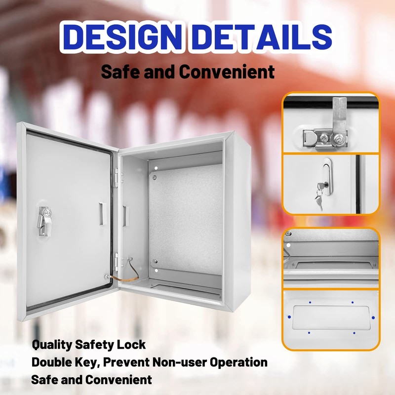 CXCESNS Outdoor Electrical Box 12 x 10 x 6''D NEMA 4X 12 x 10 x 6'', silver gallery