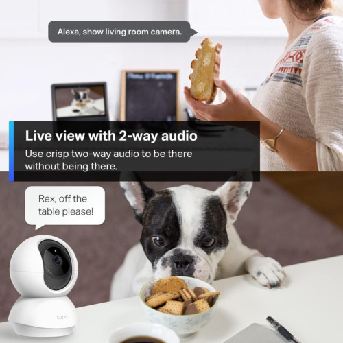 TP-Link Tapo Pan/Tilt Security Camera for Baby Monitor, Pet w/ Motion... gallery