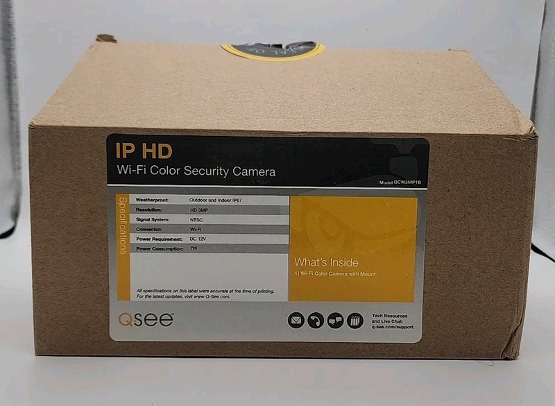 Q SEE Camera IP HD Outdoor and Indoor IP67 Add On Camera New Open BOX