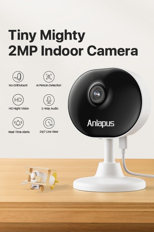 Anlapus Security WiFi IP Camera 2MP Baby/Pet Monitor Surveillance Remote Access
