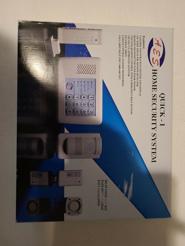 A.E.S.Quick-1 Home Security Starter Kit – White read Discription.