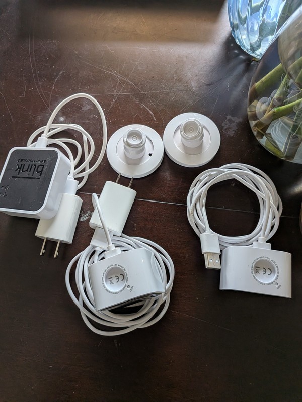 Blink Indoor Wireless Wi-Fi 2-Camera System, White, Alexa, Mounts & Cables