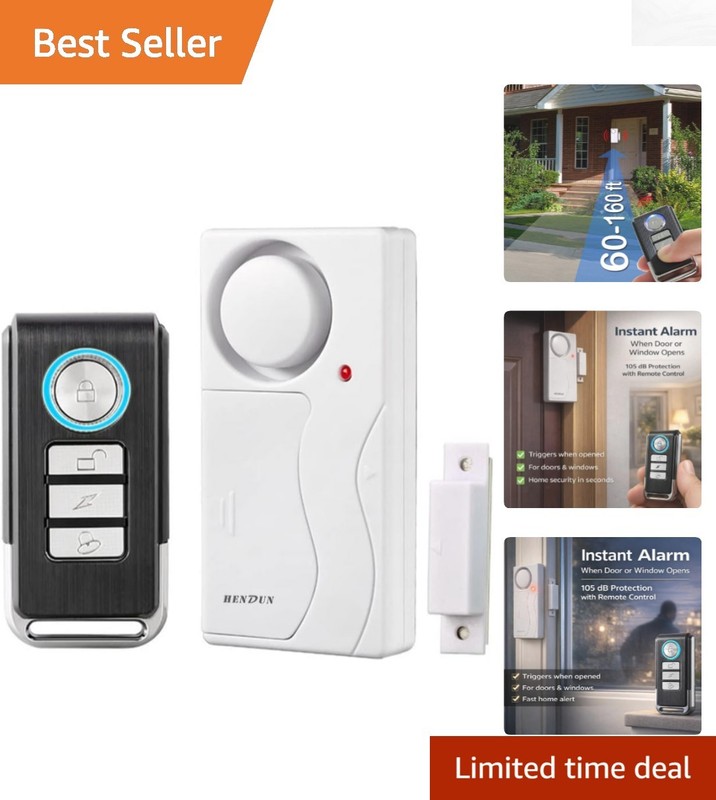 Smart Safety Solution: Wireless Door Alarm with Remote for Kids & Dementia Care