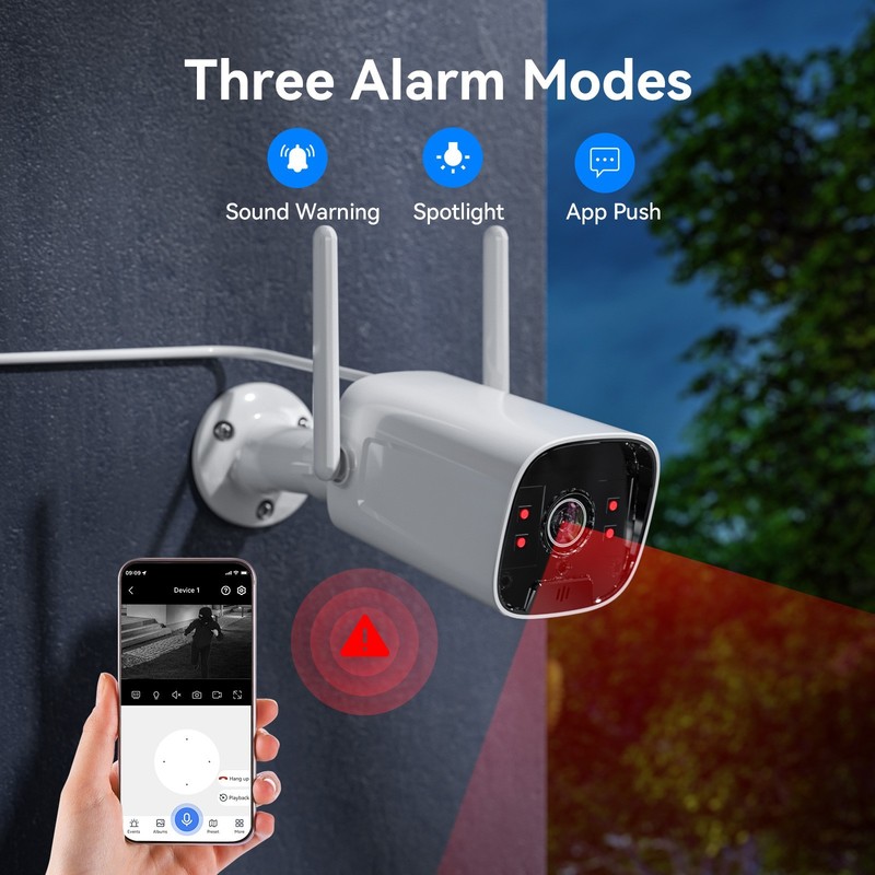 TMEZON Wireless 8MP Security IP Camera System 10CH NVR WIFI AI Two Way Audio Lot gallery