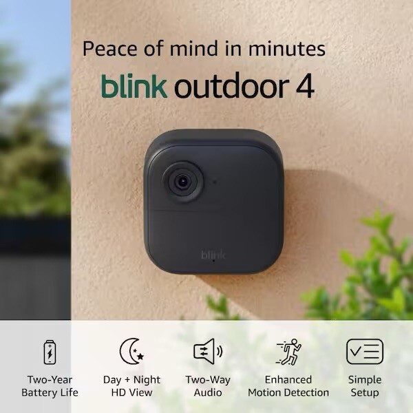 Blink Outdoor 4 – Wireless smart security camera, Battery Power, 2 Camera System gallery